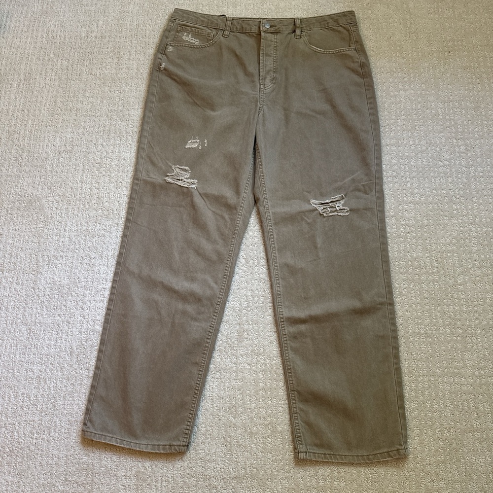 Wild Fable Distressed Taupe Jeans NWT